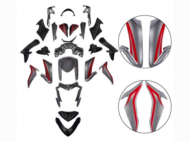 Carenado Moto Suzuki GSX-S 1000 2015-2020 - Rojo Plata