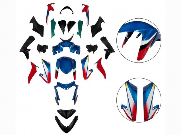Carenado Moto Suzuki GSX-S 1000 2015-2020 - Azul Rojo Negro