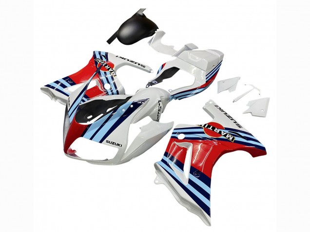 Carenado Moto Suzuki SV650 2003-2013 - Blanco Rojo Azul Martini