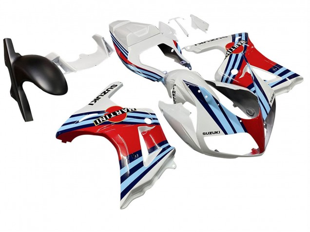 Carenado Moto Suzuki SV650 2003-2013 - Blanco Rojo Azul Martini