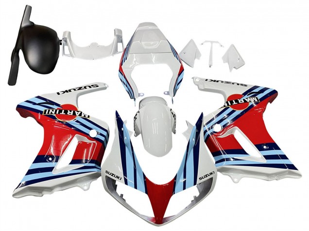 Carenado Moto Suzuki SV650 2003-2013 - Blanco Rojo Azul Martini