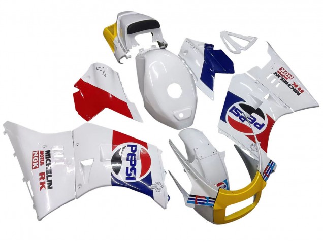 Carenado Moto Suzuki RG400 RG500 RG400/500 1984-1987 - Blanco Rojo Azul Amarillo Motul Michelin Pepsi