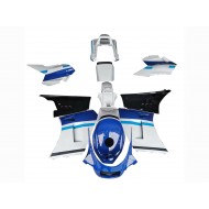 Carenado Moto Suzuki RG400 RG500 RG400/500 1984-1987 - Blanco Azul Negro