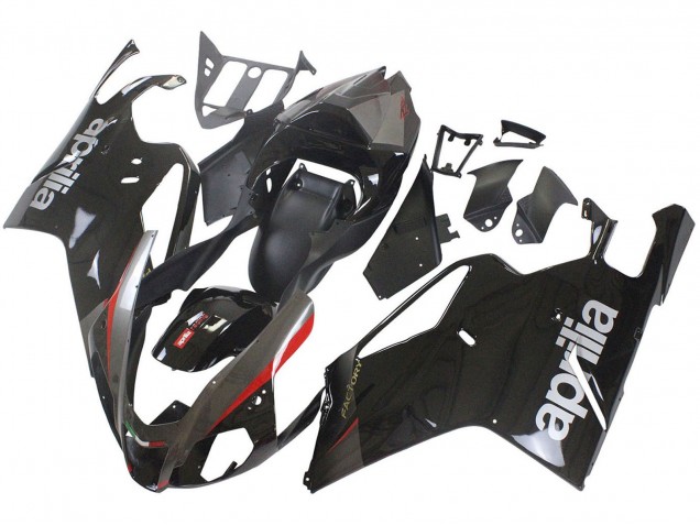 Carenado Moto Aprilia RSV1000 2003-2006 - Negro Brillante Gris Rojo