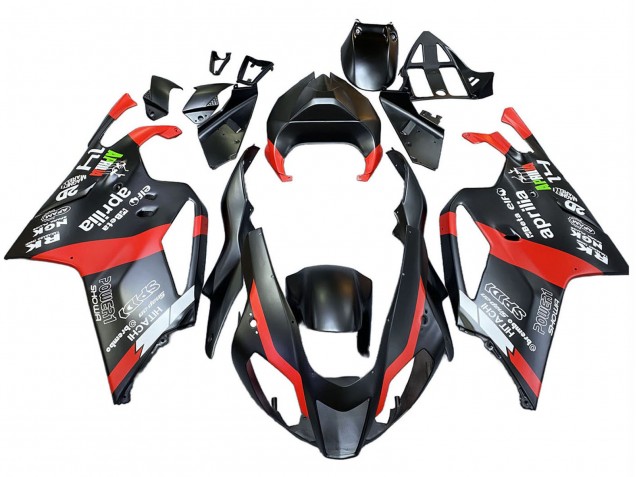 Carenado Moto Aprilia RSV1000 2003-2006 - Negro Rojo