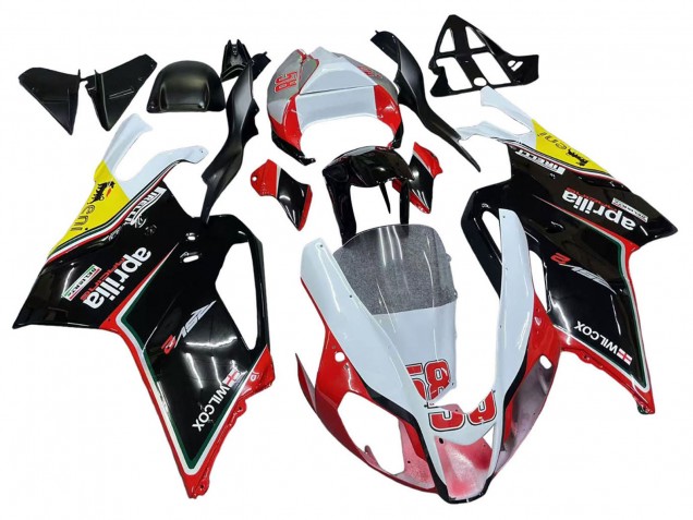 Carenado Moto Aprilia RSV1000 2003-2006 - Blanco Rojo Negro Amarillo 58