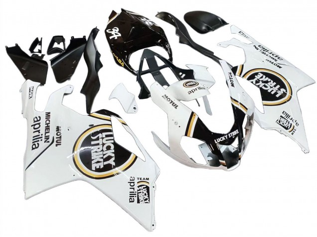 Carenado Moto Aprilia RSV1000 2003-2006 - Blanco Negro Lucky Strike Motul Michelin