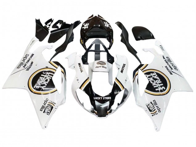 Carenado Moto Aprilia RSV1000 2003-2006 - Blanco Negro Lucky Strike Motul Michelin