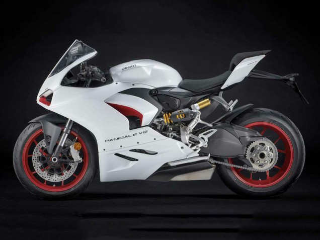 Carenado Moto Ducati Panigale V2 2020-2024 - Blanco Rojo Negro Mate