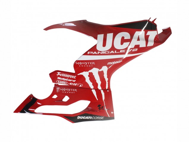 Carenado Moto Ducati Panigale V2 2020-2024 - Rojo Negro Brillante Monstruo Corse
