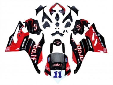 Carenado Moto Ducati Panigale V4 V4S 2018-2019 - Rojo Negro Brillante Aruba 11