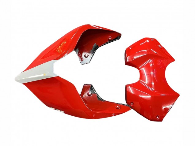 Carenado Moto Ducati Panigale V4 V4S 2018-2019 - Blanco Plata Rojo Negro Brillante