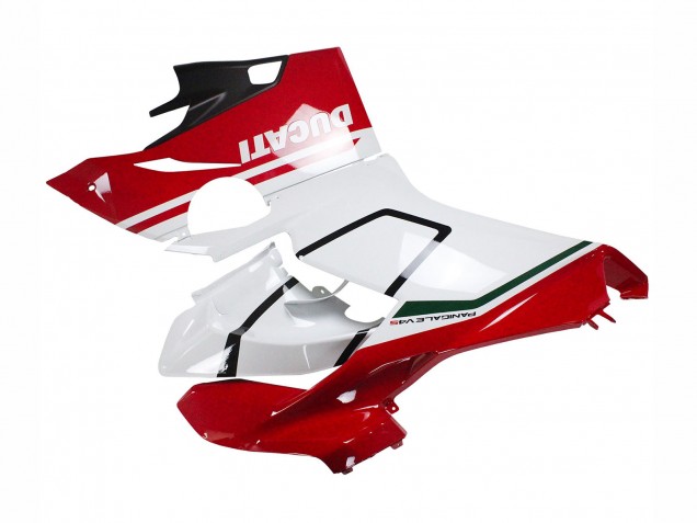 Carenado Moto Ducati Panigale V4 V4S 2018-2019 - Blanco Rojo Negro Mate