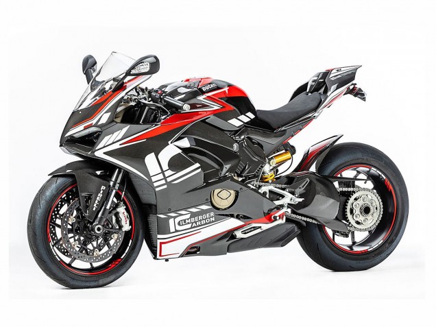 Carenado Moto Ducati Panigale V4 V4S 2018-2019 - Rojo Negro Gris Aruba 45