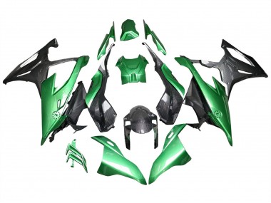 Carenado Moto BMW S1000RR 2019-2022 - Negro Brillante Verde FibraCarbono