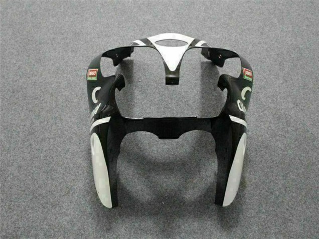 Carenado Moto Kawasaki ZX6R 2000-2002 - Blanco Rojo Amarillo Verde Negro Brillante Estrella EuroBet