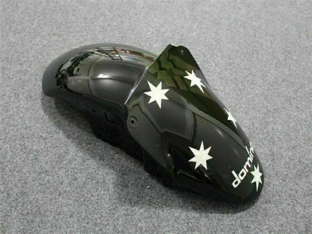 Carenado Moto Kawasaki ZX6R 2000-2002 - Blanco Rojo Amarillo Verde Negro Brillante Estrella EuroBet
