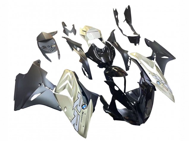Carenado Moto BMW S1000RR 2017-2018 - Plata Negro