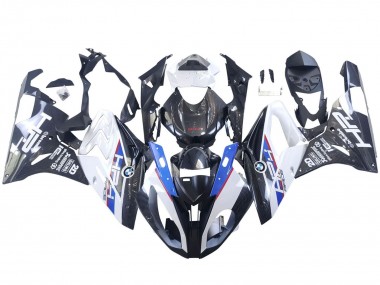 Carenado Moto BMW S1000RR 2015-2016 - Blanco Azul Negro FibraCarbono