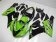 Carenado Moto Kawasaki ZX6R 2005-2006 - Verde Negro Brillante Elf