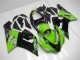 Carenado Moto Kawasaki ZX6R 2005-2006 - Verde Negro Brillante Elf