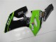 Carenado Moto Kawasaki ZX6R 2005-2006 - Verde Negro Brillante Elf