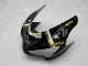 Carenado Moto Kawasaki ZX6R 2005-2006 - Negro Brillante Blanco Oro Lucky Strike