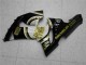 Carenado Moto Kawasaki ZX6R 2005-2006 - Negro Brillante Blanco Oro Lucky Strike