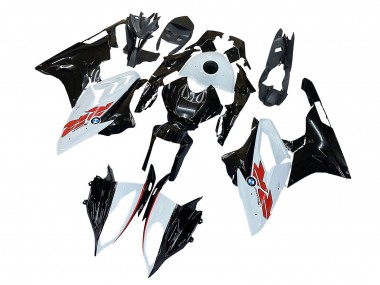 Carenado Moto BMW S1000RR 2015-2016 - Blanco Negro FibraCarbono