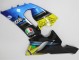 Carenado Moto Kawasaki ZX6R 2005-2006 - Azul Amarillo Negro Tiburón