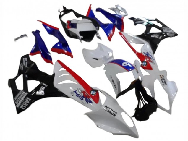 Carenado ABS BMW S1000RR 2009-2014 - Blanco Rojo Azul Negro Brillante
