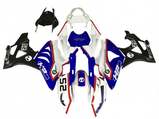 Carenado Moto BMW S1000RR 2009-2014 - Blanco Rojo Azul Negro HP