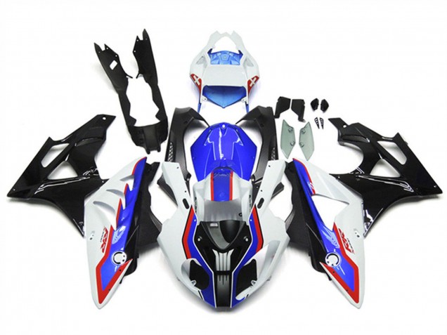 Carenado Moto BMW S1000RR 2009-2014 - Blanco Rojo Azul Negro Brillante FibraCarbono RR