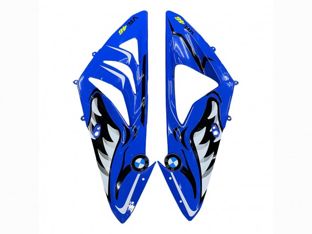 Carenado Moto BMW S1000RR 2009-2014 - Azul Amarillo Rojo Negro Tiburón VR 46