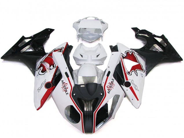 Carenados Moto BMW S1000RR 2009-2014 - Blanco Rojo Negro Brillante
