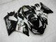 Carenado Moto Kawasaki ZX6R 2005-2006 - Negro Brillante Blanco West