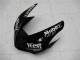 Carenado Moto Kawasaki ZX6R 2005-2006 - Negro Brillante Blanco West