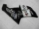 Carenado Moto Kawasaki ZX6R 2005-2006 - Negro Brillante Blanco West