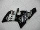 Carenado Moto Kawasaki ZX6R 2005-2006 - Negro Brillante Blanco West
