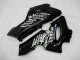 Carenado Moto Kawasaki ZX6R 2005-2006 - Negro Brillante Blanco West