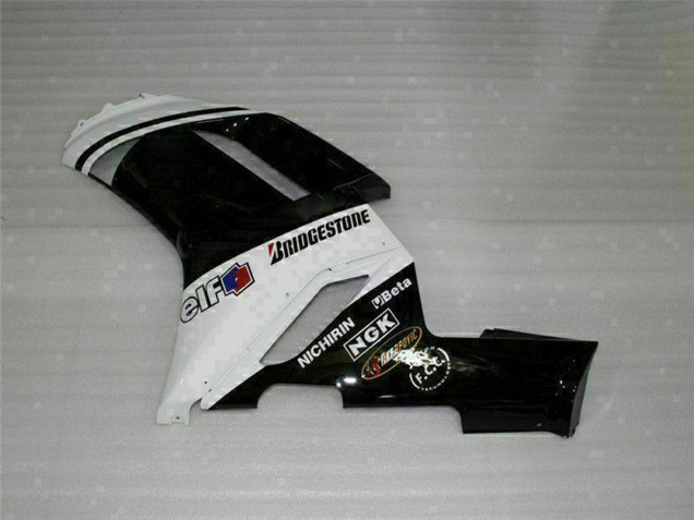 Carenado Moto Kawasaki ZX6R 2007-2008 - Negro Blanco