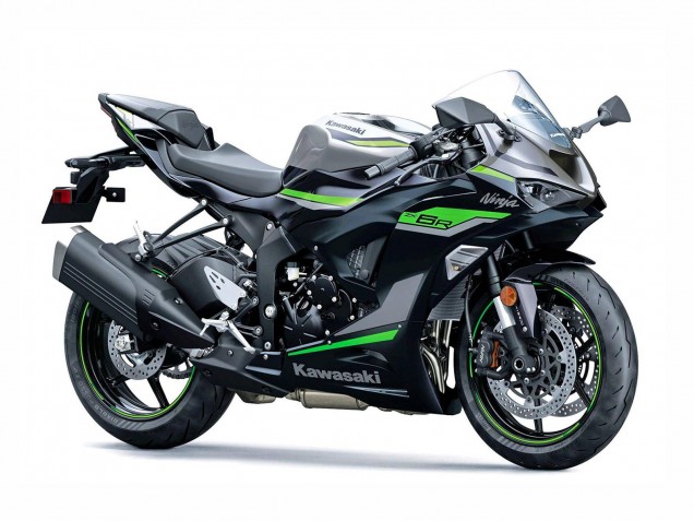 Carenado Moto Kawasaki ZX6R 2023-2025 - Negro Gris Verde Ninja