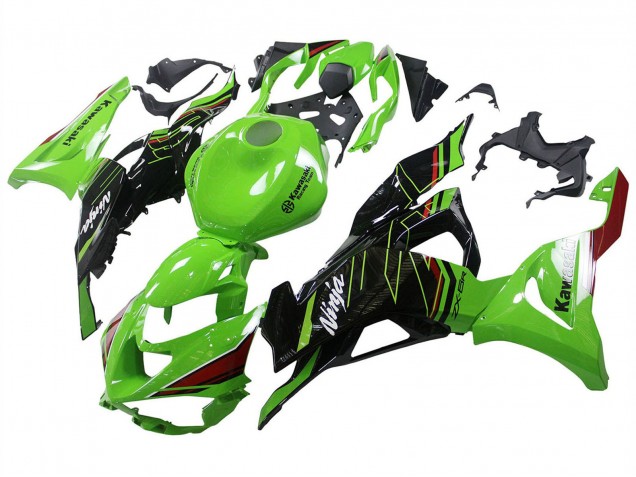 Carenado Moto Kawasaki ZX6R 2023-2025 - Verde Negro