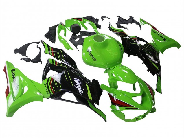 Carenado Moto Kawasaki ZX6R 2023-2025 - Verde Negro