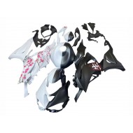 Carenado Moto Kawasaki ZX6R 2023-2025 - Negro Blanco Flower