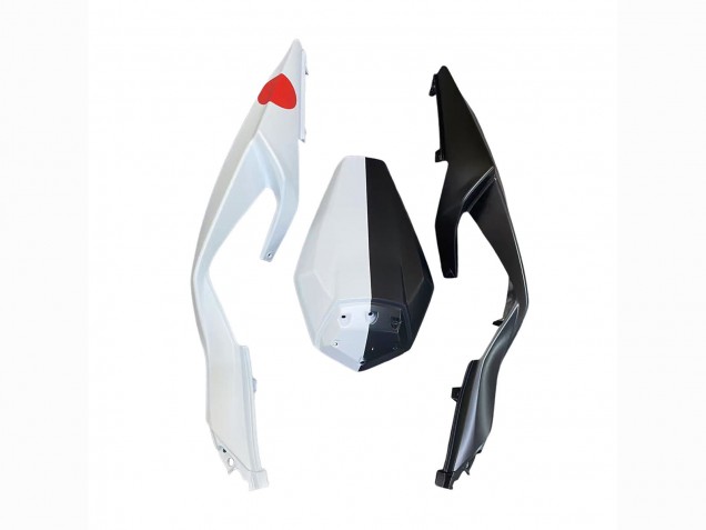 Carenado Moto Kawasaki ZX6R 2023-2025 - Negro Blanco Flower