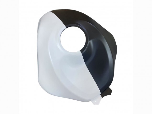 Carenado Moto Kawasaki ZX6R 2023-2025 - Negro Blanco Flower