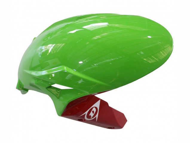 Carenado Moto Kawasaki ZX6R 2023-2025 - Verde Negro Rojo Amarillo Dunlop