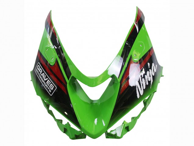 Carenado Moto Kawasaki ZX6R 2023-2025 - Verde Negro Rojo Amarillo Dunlop