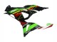 Carenado Moto Kawasaki ZX6R 2023-2025 - Verde Negro Rojo Amarillo Dunlop